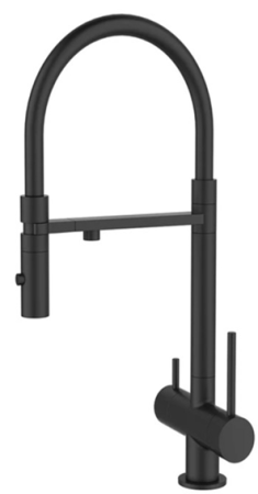 Смеситель для кухонной мойки DQ с фильтром черный (DA1462505Black), артикул DA1462505Black