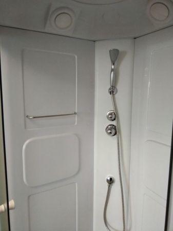 Душевая кабина Parly Аcrilic AE90 90х215 профиль Белый стекло матовое, артикул 5722