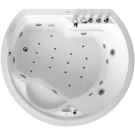 Акриловая ванна Gemy G9053 K 185х162 с гидромассажем, артикул G9053K