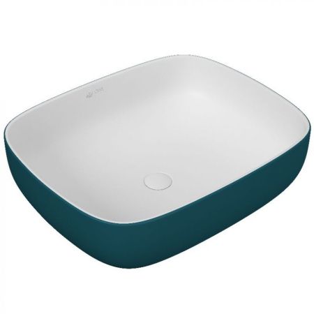 Раковина-чаша Owl 1975 Emerald 48 OWLB191027 Изумрудная матовая Белая матовая с донным клапаном