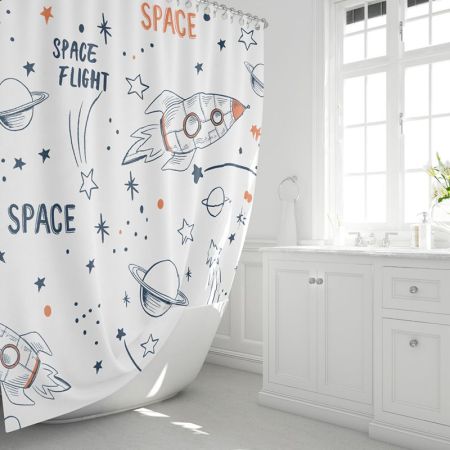 Штора для ванной комнаты FIXSEN DESIGN FX-2508, разноцветный, артикул FX-2508