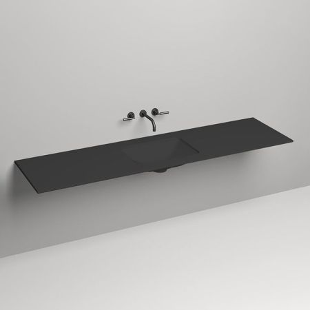 SALINI Столешница 2000х500х15 мм, из материалв S-Stone, цвет  матовый RAL 9011