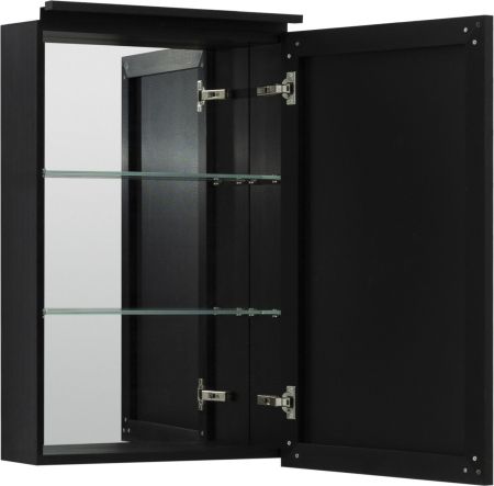 Зеркальный шкаф De Aqua Алюминиум 50 черный, артикул 261756