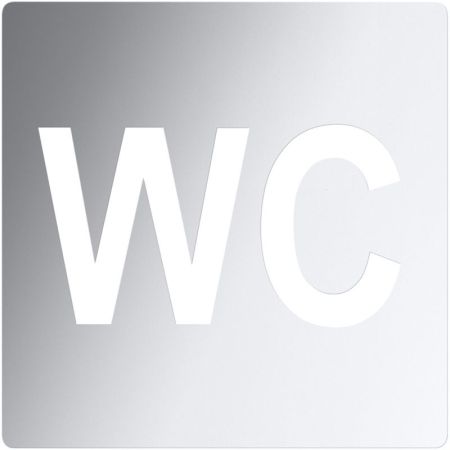 HOTEL Значок "Туалет", хром, артикул 111022082