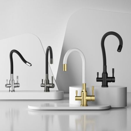 Смеситель для кухни с подключением фильтра Raglo R81.64.06, черный, артикул R81.64.06