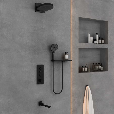 Душевой комплект Inspire VSFW-433TI2RMB встраиваемый, черный, артикул VSFW-433TI2RMB