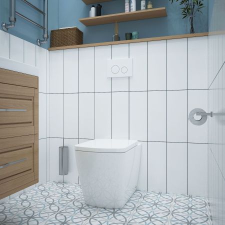 Комплект 3 в 1 бачка скрытого монтажа для приставного унитаза Lavinia Boho Relfix 77030064, артикул 77030064