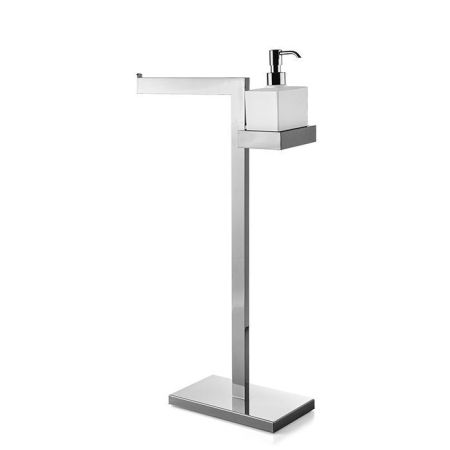 3SC SK Напольная стойка 30х14хh63см, с полотенцедержателем и мыльницей,цвет: хром, артикул SK51SL