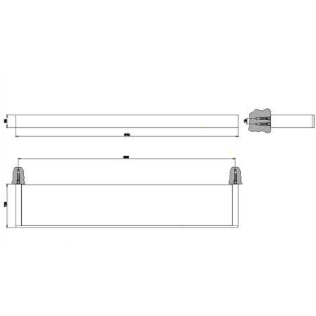 Gessi Rettangolo Полочка 60см, цвет: хром, артикул 20945#031