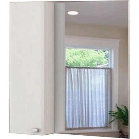 Зеркало со шкафом Comforty Неаполь 80 4147561 Белое, артикул 4147561