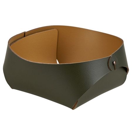 ADJ Корзинка Flora, 20x20xH9 см., цвет: оливковый/горчичный, артикул 0040.55/40