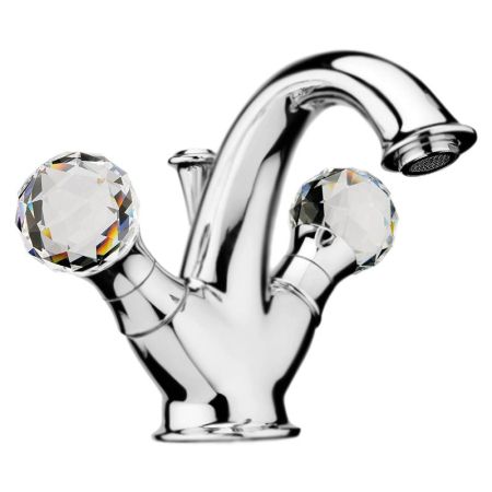 Смеситель для раковины Webert Karenina KA700102 Хром кристаллы Swarovski