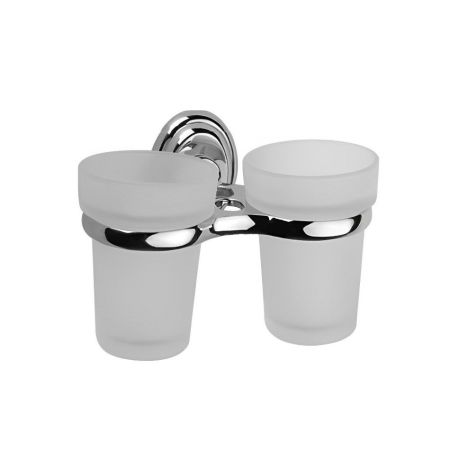 Стакан для ванной комнаты двойной D-Lin D213310, хром, артикул D213310