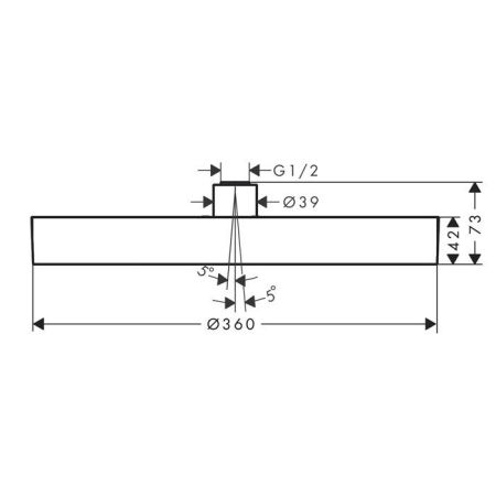 HG Rainfinity Верхний душ 360 1jet, шлифованная бронза, артикул 26231140