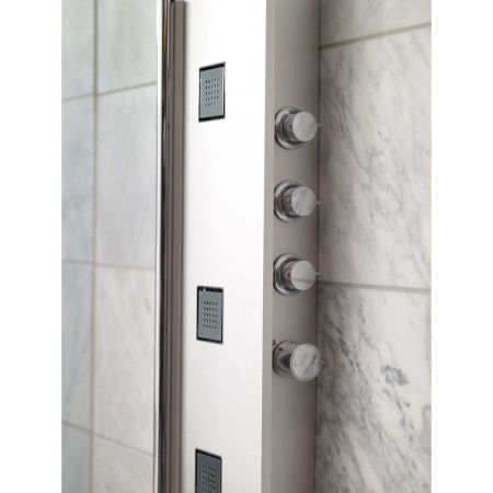 Душевая панель Jacob Delafon Water Tiles Tower E3871-185 Матовый алюминий