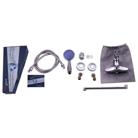 Смеситель для ванны Plstart PD22001, хром