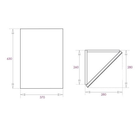 Шкаф-зеркало Onika Мини 30 белый, универсальный, угловой, артикул 303002