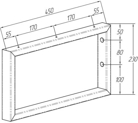 Комплект кронштейнов Aquanet Магнум черный матовый, артикул 00320677