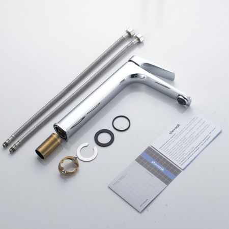 Смеситель для раковины высокий Shevanik S4211, хром, артикул S4211