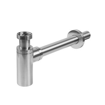 Бутылочный сифон для умывальника, матовый хром, Optima Home, IDDIS, (OPTBC00i84)