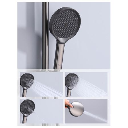 Душевая система Raglo R07.24.09, графит