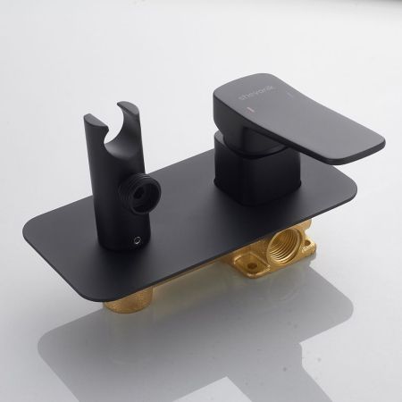 Гигиенический душ со смесителем Shevanik S9905H, черный, артикул S9905H