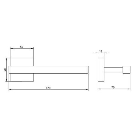 Bongio Domino Держатель т/б, цвет хром, артикул 43009CRDA