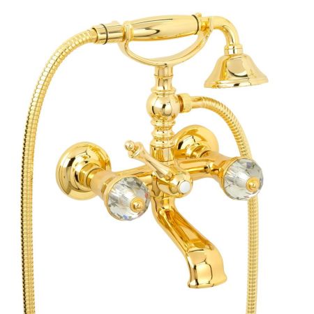 PRESTIGE CRYSTAL Смеситель для ванны внешний, золото, артикул 28016