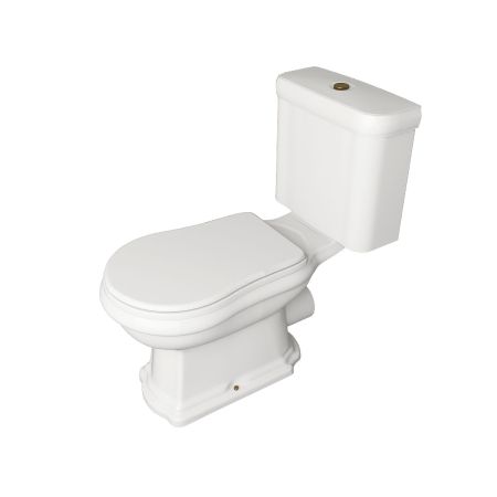 KERASAN Retro Унитаз моноблок слив в стену, цвет белый, артикул 101301