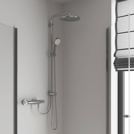 Душевая система GROHE Tempesta Cosmopolitan 250 с переключателем, хром (26675000), артикул 26675000