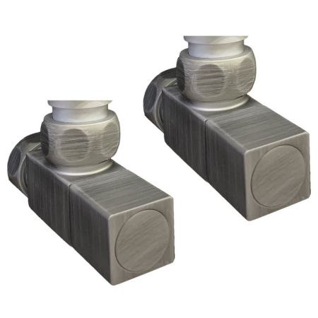 Водяной полотенцесушитель Ника Modern ЛМ 7 80x50 Matt Antique Silver 9 перекладин, артикул ЛМ 7 80/50 Matt Antique Silver с вентилями