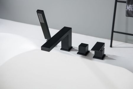 Смеситель для ванны с душем, врезной Timo Selene 2130/03Y черный, артикул 2130/03Y