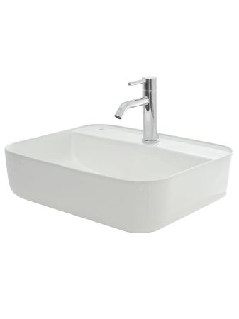 AQM5001 Раковина настольная с отверстием под смеситель. 505x400x135, артикул AQM5001