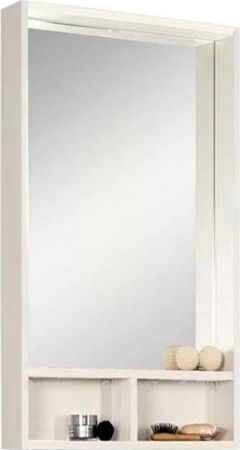 Зеркало Акватон Йорк 60 1A170102YOAY0 белый/ выбеленное дерево, артикул 1A170102YOAY0