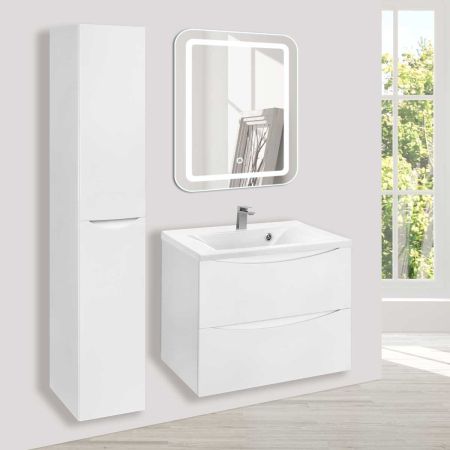 База под раковину Mia 650 подвесная, 2 выкатных ящика soft close, G.White