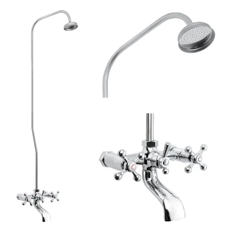 Душевая система Славен СЛ-ДВ-А60, хром, артикул СЛ-ДВ-А60