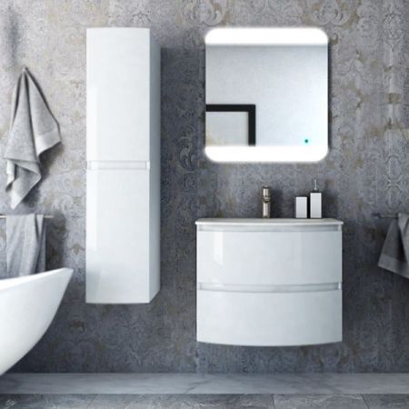 Тумба под раковину Cezares Vague 69 44220 подвесная Bianco lucido, артикул 44220