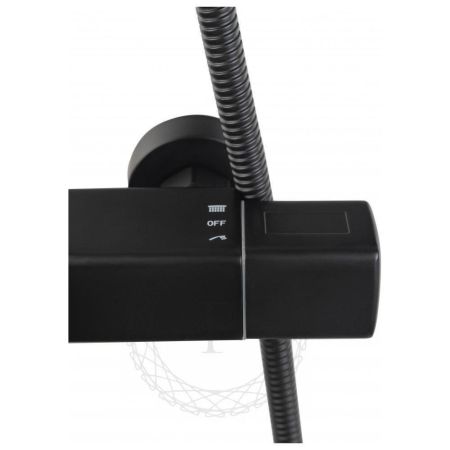 Душевая система с термостатом FILARETE FL2050BL, черный