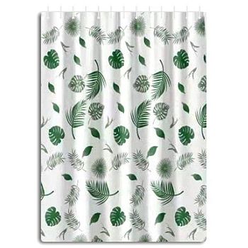 Штора для ванной Haiba HB75064, листья