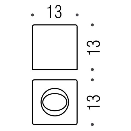 Colombo Complementi Диспенсер санитарный, 13х13см., ABS, цвет: хром, артикул B9996.CR