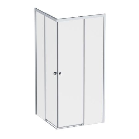 W94G-403-9090-МТ Душевое ограждение X-Joy Square Slide 90х90, мат хром, прозрачное, артикул W94G-403-9090-МТ