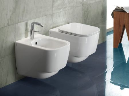 Биде Hatria Fusion 48 YXJ8 подвесное Белое, артикул YXJ801