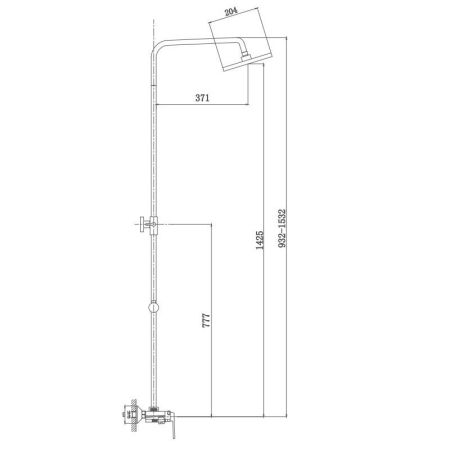Душевая система Haiba HB24804, хром, артикул HB24804