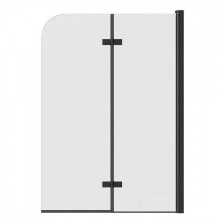 Шторка на ванну 100х140 см Maretti Valentina VA41R100140097-560, профиль черный, артикул VA41R100140097-560