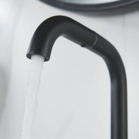 Смеситель для раковины Raffine F201H, черный