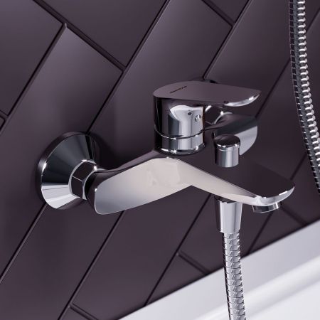 771000001 Jupiter, смеситель для ванны и душа, хром, артикул 771000001