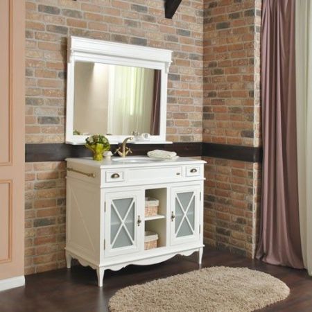 Тумба с раковиной Атолл Марсель 100 New Слоновая кость