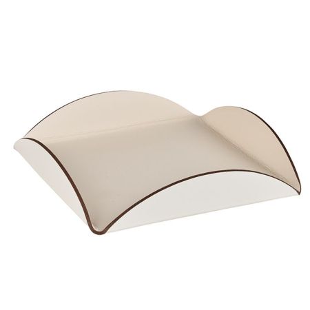 ADJ Подставка для сервировки, 25x25 см., цвет: панна котта/белый, артикул 0018.16/10