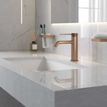 Смеситель для раковины Timo Saona розовое золото (2461/19F), артикул 2461/19F