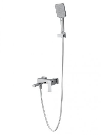 Смеситель для ванны с душем WONZON & WOGHAND CUBE, Хром (WW-88639016-CR)